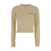 Brodert Logo Crewneck Sweater Beige