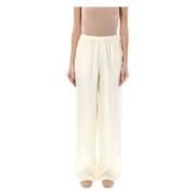 Silke Wide-Leg Bukser Soft Vanilla