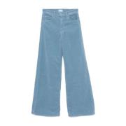 Blå Flared Corduroy Jeans