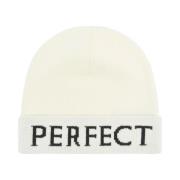 Merino Wool Logo Beanie Snow White