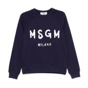 Blå Crew Neck Genser Raglan