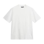 Hvit J.Lindeberg Acemock Neck T-Shirt T-Skjorter