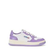 Tofarget skinn sneakers for kvinner