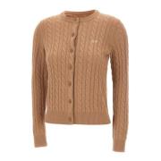 Dame Ullblanding Cardigan Beige