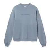 Vintage Distort Washed Steel Blue Sweatshirt