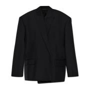 Blazer med ullfinish