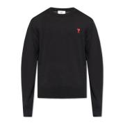 Sweter welniany z logo