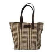 Stripet Jacquard Shopper Bag