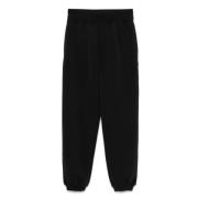 Sort Scuba Trackpants med Elastisk Midje