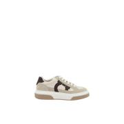 Semsket Skinn Plattform Sneakers