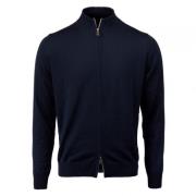 Merino Wool Zip Cardigan