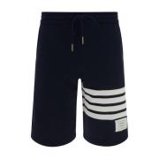 Stripete Bermuda Shorts med Justerbar Midje