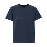 Minimalistisk Crew-neck T-skjorte med Front Print