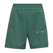 Grønn Stripet Tape Shorts