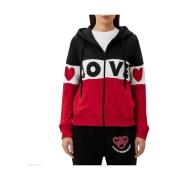 Bomull Zip-Up Sweatshirt med Logo