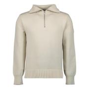 Beige Zip-Up Sweater Vår-Sommer 2025