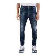 Super Skinny Jeans med Metalllogo