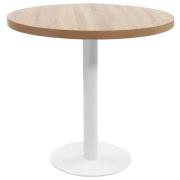 vidaXL Bistrobord lysebrun 80 cm MDF