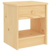 vidaXL Nattbord naturell 35x30x40 cm heltre furu