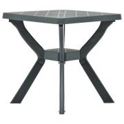 vidaXL Bistrobord grønn 70x70x72 cm plast