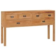 vidaXL Skjenk 125x30x75 cm heltre teak