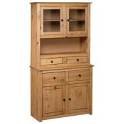 vidaXL Highboard 93x40,5x180 cm heltre furu Panama Range