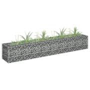 vidaXL Gabion høybed galvanisert stål 180x30x30 cm