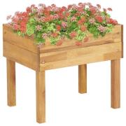 vidaXL Hevet plantekasse 50x40x45 cm heltre akasie