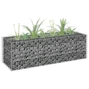 vidaXL Gabion høybed galvanisert stål 90x30x30 cm