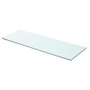 vidaXL Hyllepanel klart glass 70x25 cm