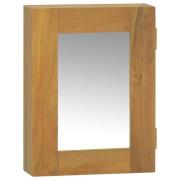 vidaXL Speilskap 30x10x40 cm heltre teak