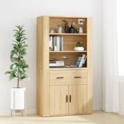 vidaXL Highboard sonoma eik konstruert tre