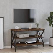 vidaXL TV-benk brun eik 80x40x50 cm konstruert tre