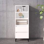 vidaXL Highboard hvit 40x36x110 cm konstruert tre