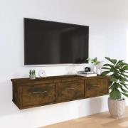 vidaXL TV-benk røkt eik 88x26x18,5 cm konstruert tre