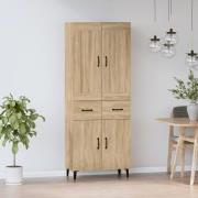 vidaXL Highboard sonoma eik konstruert tre