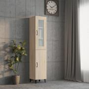 vidaXL Highboard sonoma eik 34,5x34x180 cm konstruert tre