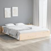 vidaXL Sengeramme 150x200 cm King Size heltre