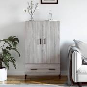 vidaXL Highboard grå sonoma 69,5x31x115 cm konstruert tre