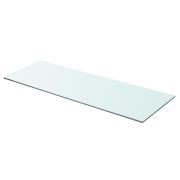 vidaXL Hyllepanel klart glass 80x30 cm