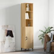 vidaXL Highboard sonoma eik 34,5x34x180 cm konstruert tre