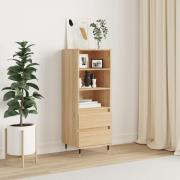 vidaXL Highboard sonoma eik 40x36x110 cm konstruert tre