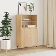 vidaXL Highboard sonoma eik 60x36x110 cm konstruert tre