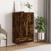 vidaXL Highboard røkt eik 69,5x31x115 cm konstruert tre