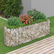 vidaXL Gabion høybed galvanisert jern 190x50x50 cm