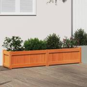 vidaXL Hageplantekasse voksbrun 150x31x31 cm heltre furu