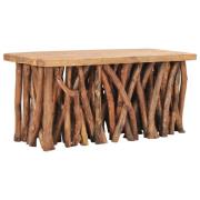 vidaXL Salongbord 100x40x47,5 cm gjenvunnet heltre og teak