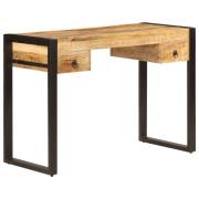 vidaXL Skrivebord med 2 skuffer 110x50x77 cm heltre mango