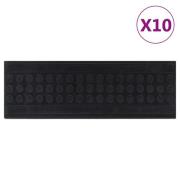 vidaXL Trappetrinn 10 stk 25x75 cm gummi