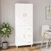 vidaXL Highboard hvit konstruert tre